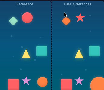 Differences CAPTCHA mini-game preview